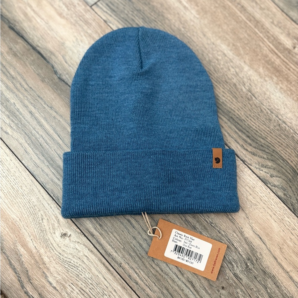 Fjallraven Blue Knit Beanie